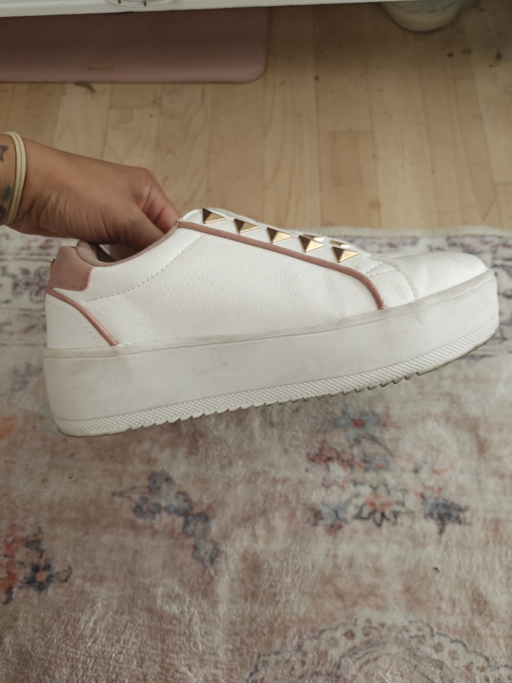 Riber island Slip-On Sneakers with Gold Studs - Picture 2 of 3